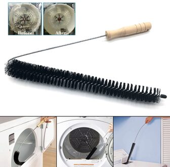 Zwart Extra Lange Flexibele Reinigingsborstel voor Wasmachine Droger Vent en Koelkast Coils Cleaner Household Cleaning Tools