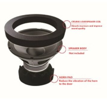 Zwart Geluidsisolatie Pad Rubber Foam 2 Pcs 6.5 "Auto Exterieur Luidsprekers