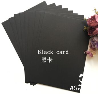 Zwart Glad Cardstock Papier Karton A4 250gsm Papier DIY Scrapbooking papier pack craft Achtergrond pad Alinacraft