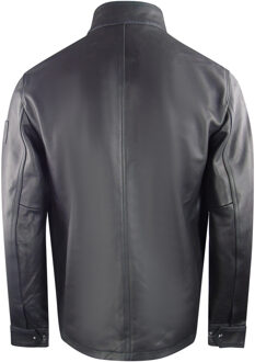 zwart Grant leren jack - S