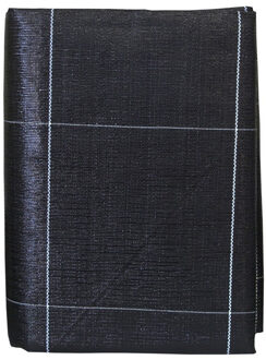 Zwart gronddoek/onkruiddoek 5,2 x 5 meter