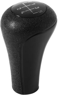 Zwart Handrem 5 Speed Manual Plastic Pookknop 12Mm Stok Gat (Zwart) voor Bmw Series 1 Tot 7 X5 E30 E36 E46 E39 E34 Z3