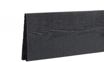 Zwart Houten Stapelrabat Plank Klink 177 CM Black