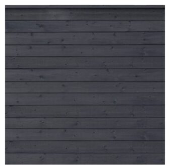Zwart Houten Stapelrabat Schutting Klink 174 x 166 CM Black