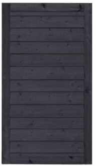 Zwart Houten Stapelrabat Tuindeur Klink 100 x 163 CM Black