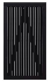 Zwart Houten Tuindeur Nagano 100 x 180 CM Black