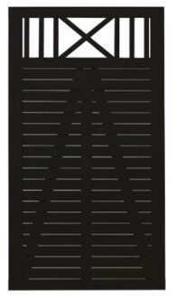 Zwart Houten Tuindeur Nostalgi 100 x 180 CM Black