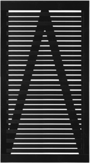 Zwart Houten Tuindeur Osaka 100 x 180 CM Black