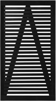 Zwart Houten Tuindeur Tokyo 100 x 180 CM Black