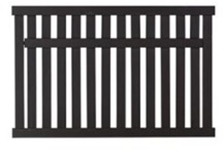 Zwart Houten Tuinhek Country 150 x 96 CM Black