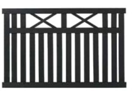 Zwart Houten Tuinhek Vinesse 150 x 96 CM Black