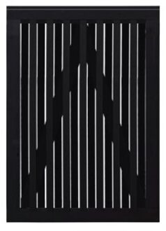 Zwart Houten Tuinpoort Nagano 100 x 140 CM Black