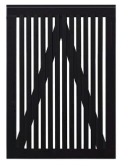 Zwart Houten Tuinpoort Sendai 100 x 140 CM Black