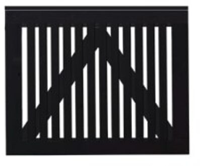Zwart Houten Tuinpoort Sendai 100 x 80 CM Black