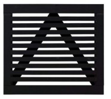 Zwart Houten Tuinpoort Tokyo 100 x 90 CM Black