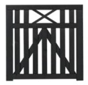 Zwart Houten Tuinpoort Vinesse 100 x 98 CM Black