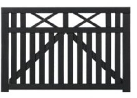 Zwart Houten Tuinpoort Vinesse 150 x 98 CM Black