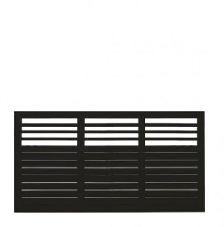 Zwart Houten Tuinscherm Decora 180 x 95 CM Black