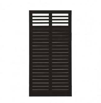 Zwart Houten Tuinscherm Decora 90 x 180 CM Black