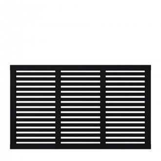 Zwart Houten Tuinscherm Harmoni 180 x 107 CM Black