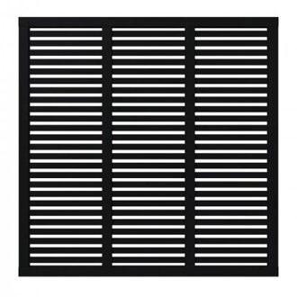 Zwart Houten Tuinscherm Harmoni 180 x 180 CM Black