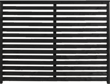 Zwart Houten Tuinscherm Kyoto 160 x 120 CM Black