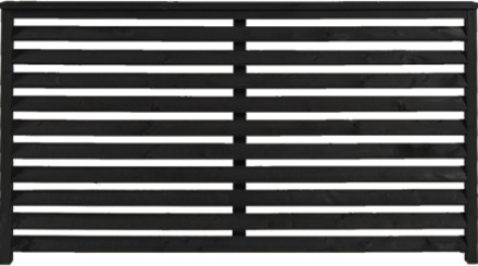 Zwart Houten Tuinscherm Kyoto 160 x 90 CM Black