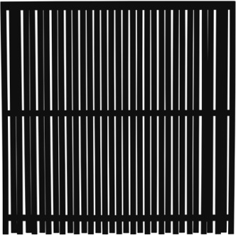 Zwart Houten Tuinscherm Nagano 180 x 180 CM Black