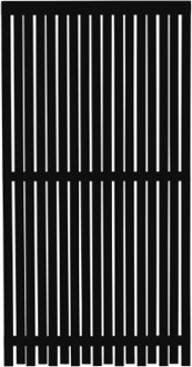 Zwart Houten Tuinscherm Nagano 90 x 180 CM Black