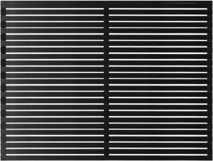 Zwart Houten Tuinscherm Osaka 180 x 136 CM Black