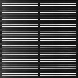 Zwart Houten Tuinscherm Osaka 180 x 180 CM Black
