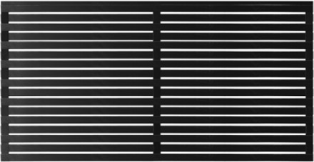 Zwart Houten Tuinscherm Osaka 180 x 93 CM Black