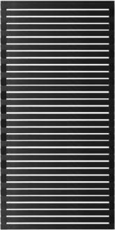 Zwart Houten Tuinscherm Osaka 90 x 180 CM Black