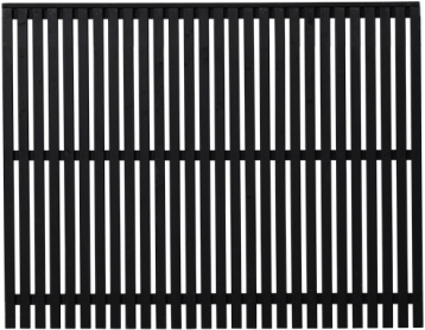 Zwart Houten Tuinscherm Sendai 180 x 140 CM Black