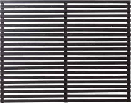 Zwart Houten Tuinscherm Tokyo 180 x 140 CM Black