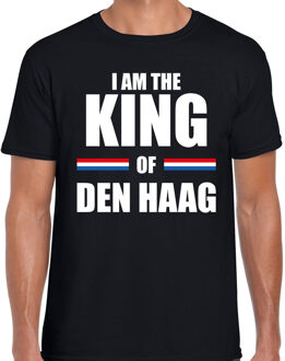 Zwart I am the King of Den Haag t-shirt - Koningsdag shirt voor heren 2XL