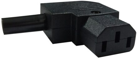 Zwart Iec320 C13 C14 Pdu Ups Elleboog Bedrading Connector Assembleren Stopcontact Installeren Inline Kabel Ac Stekker Netsnoer Elektrische Aansluiting 10a Overigen