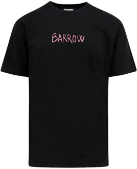 Zwart Jersey T-Shirt Barrow , Black , Heren - L,M,S,Xs