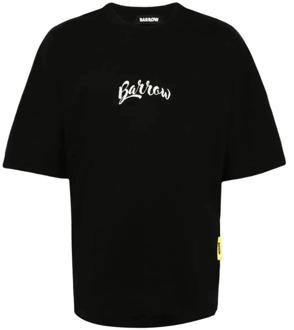 Zwart Jersey T-Shirt Barrow , Black , Heren - M,S,Xs