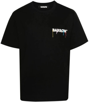 Zwart Jersey T-Shirt Barrow , Black , Heren - Xl,M,S,Xs