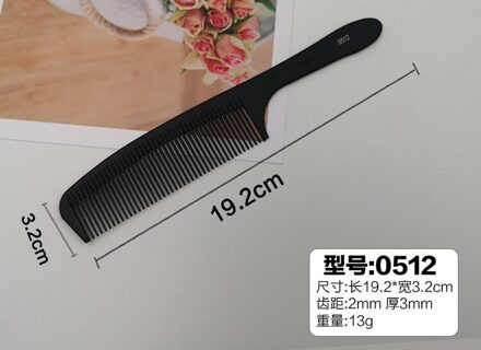 Zwart Kappers Kapper Salon Carbon Kammen Hittebestendige Haar Snijgereedschap Snijden Kam Carbon Antistatische Kam 0512