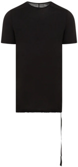 Zwart Katoen Level T-Shirt Rick Owens , Black , Heren - Xl,M,S