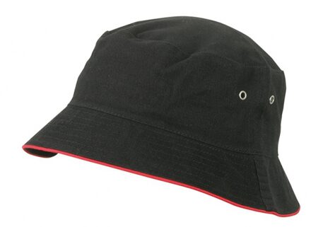 Zwart kinder vissershoedje