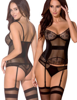 Zwart korset Hanan (S/M ) - Maat: S/M