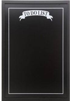 Zwart krijtbord/memobord To Do List 40 x 60 cm incl krijtjes