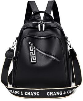 Zwart Lederen Rugzakken Mode Schoudertas Vrouwelijke Rugzak Dames Rugzak Mochilas Schooltassen Voor Meisjes C-stijl