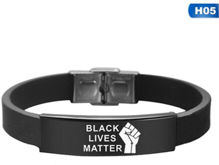 Zwart Leven Kwestie Amerikaanse Protest Ik Kan Niet Ademen Armband Vuist Silicagel Armbanden Siliconen Armbanden Mannen Vrouwen Sieraden BL5867H05