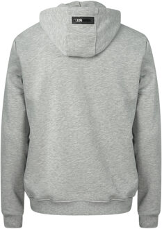 Zwart Logo Grijze Hoodie - maat L Grijs