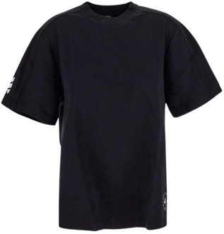 Zwart Logo T-shirt met korte mouwen Adidas by Stella McCartney , Black , Dames - S,Xs