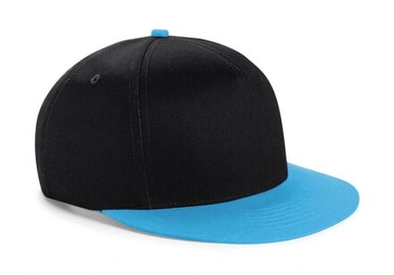 Zwart met blauwe kinder baseball cap